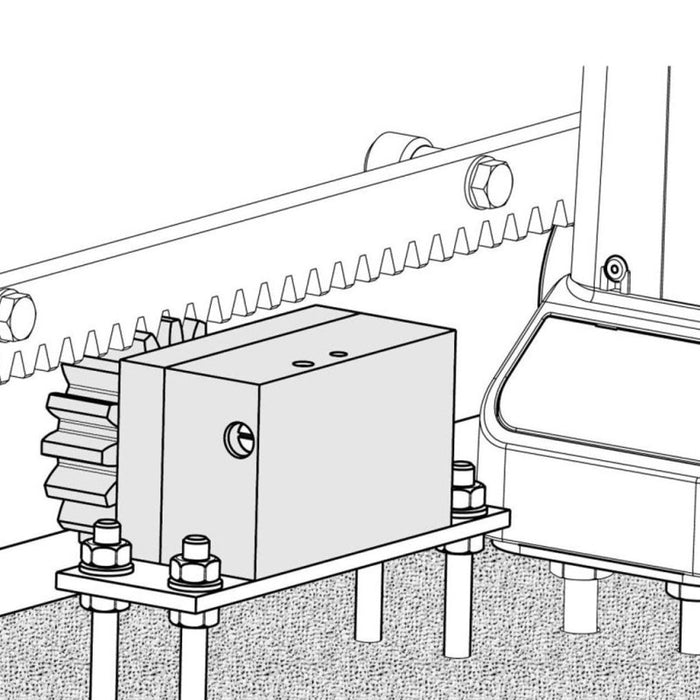 Hydraulic Sliding Gate Damper – For Sloping Gates (7 Nm)