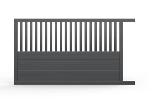 Access X Tongue Groove Picket Sliding Gate