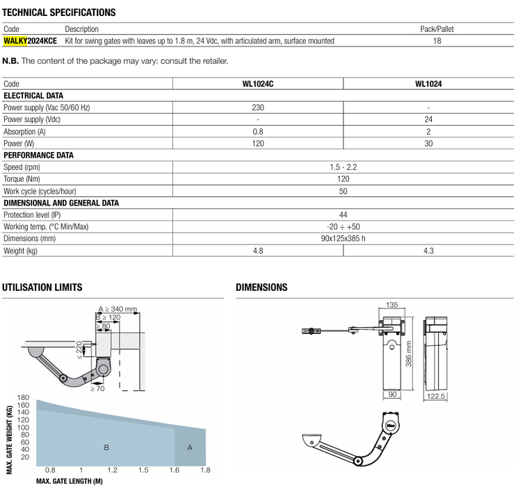 Walky Double Swing Kit