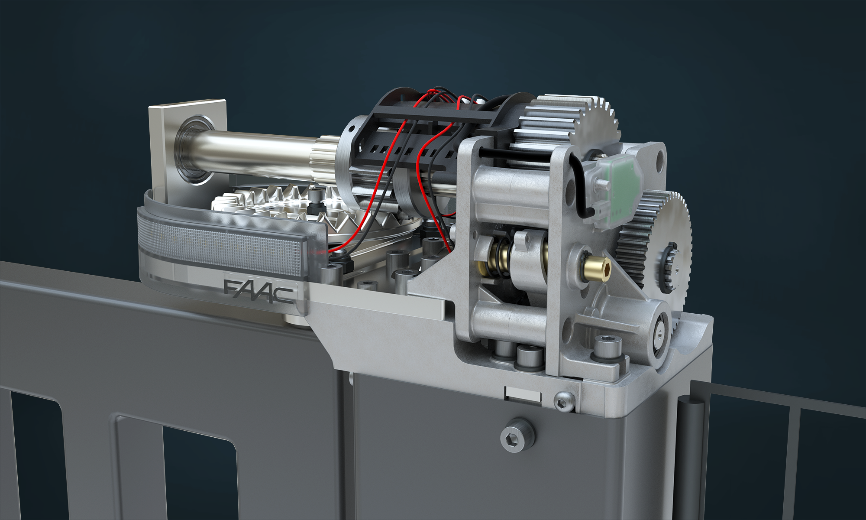 FAAC S2500I Double Electric Swing Gate Motor Kit - 100mm